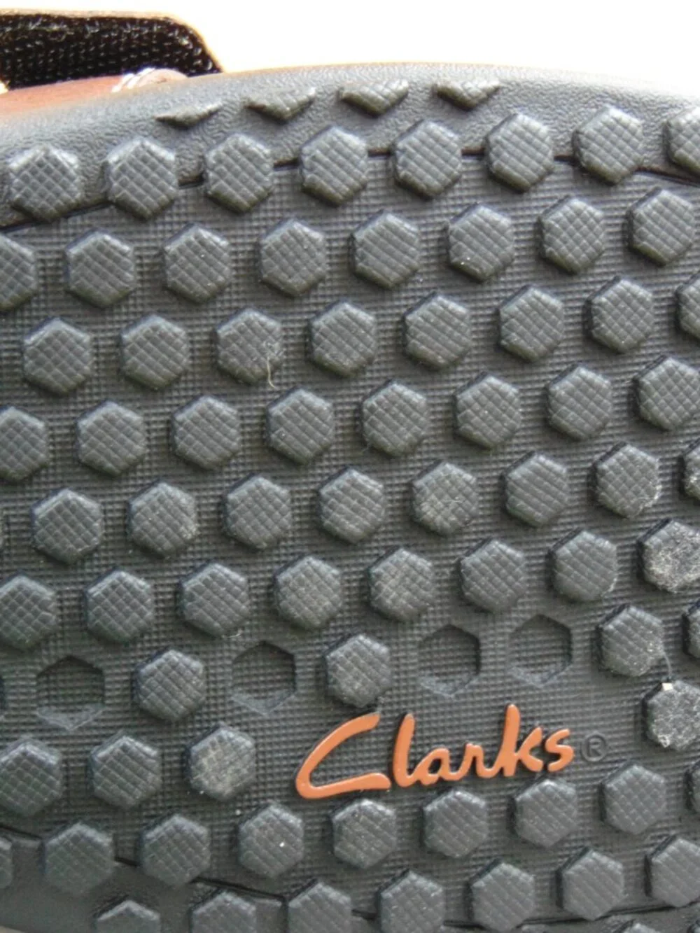 CLARKS KEATING Men's Brown Leather Double Strap Sport Sandals 78333 Size 12 M